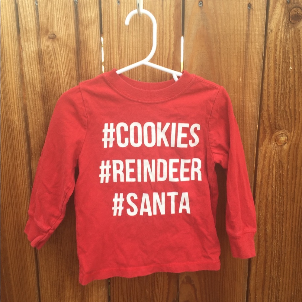 #Cookie #Reindeer #Santa long sleeve shirt
